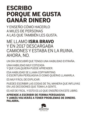 Escribo porque me gusta ganar dinero - ebook